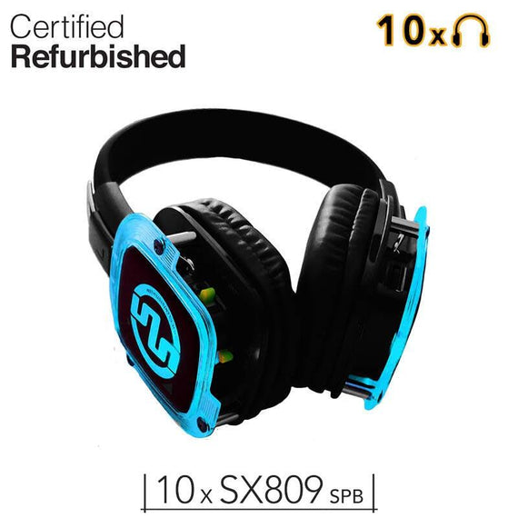 10 SX809 Super Power Bass Silent Headphones - Refurbished