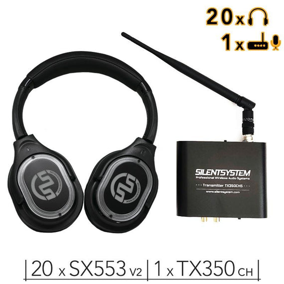 20 SX553 V2 HiFi Headphones + TX350 Transmitter