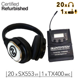 20 SX553 V1 Headphones [R] + TX400 Transmitter (mic)