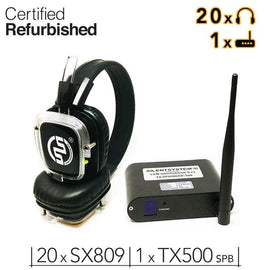 20 SX809 Headphones [R] + 1 TX500 Transmitter [R]