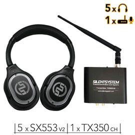 5 SX553 V2 HiFi Headphones + TX350 Transmitter